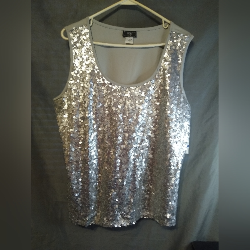 Brand new lark lane glitz&glam sequin tank top
